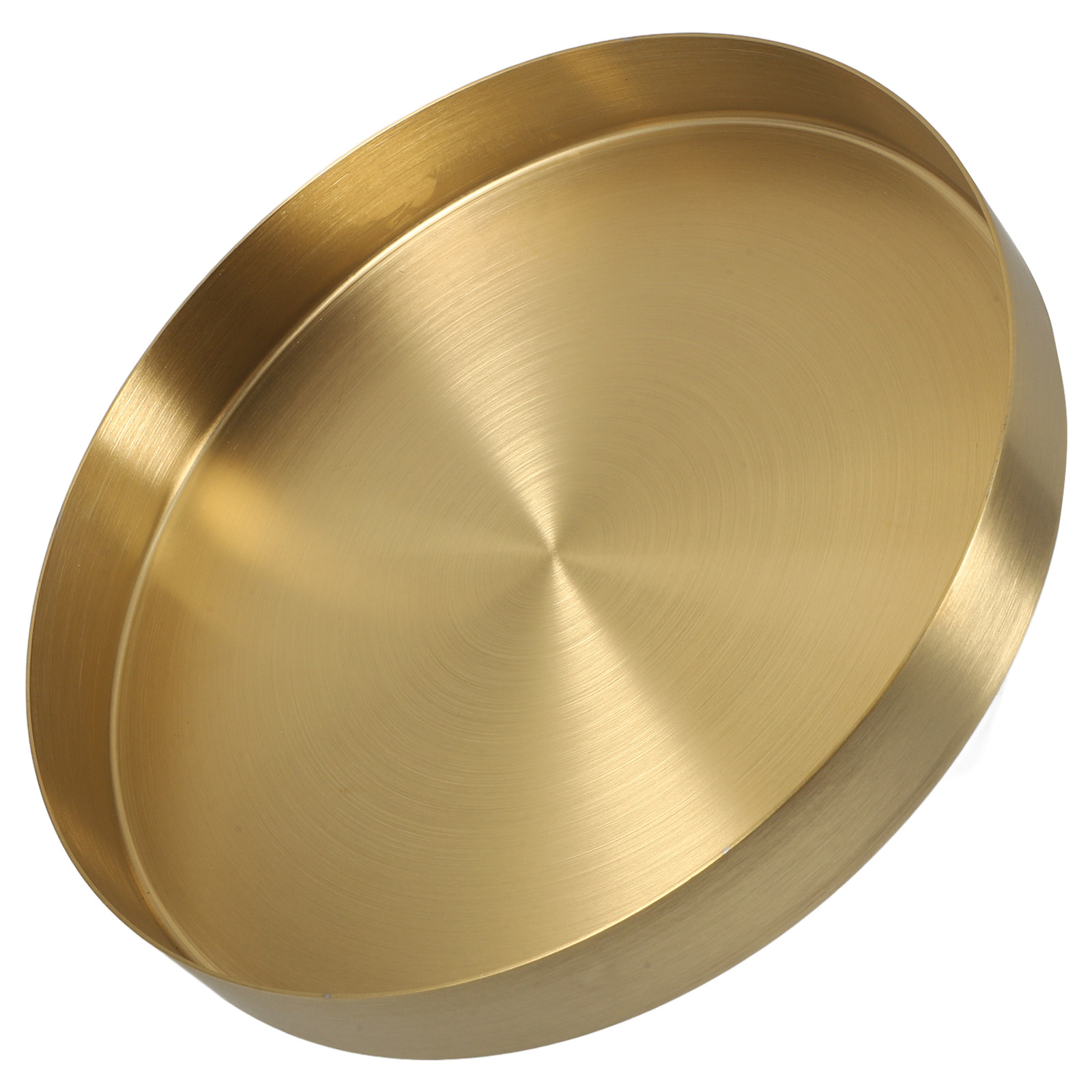 Home Bathroom Vanity - Edelstahl Gold Runde Schmuckschale Make-up Organizer