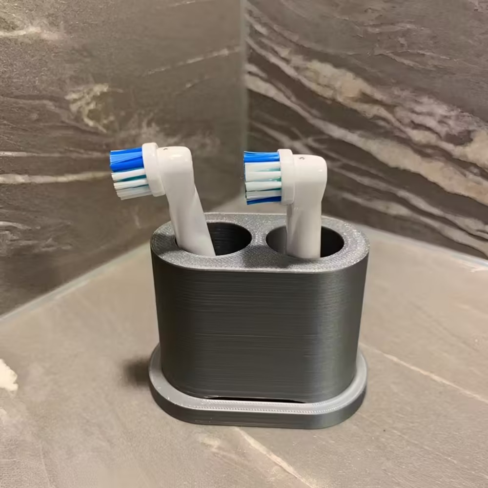 Home Needs Bathroom Cleaning - 1-teilige Mini-Aufbewahrungsbox für elektrische Zahnbürstenköpfe, Badezimmer-Arbeitsplatten-Organizer