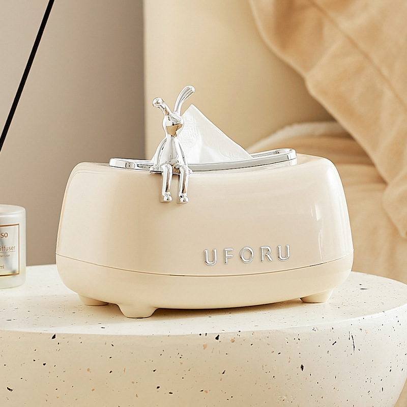Home Bathroom Towel Dispenser - Uforu Multifunktionaler Taschentuchspender mit Federmechanismus für