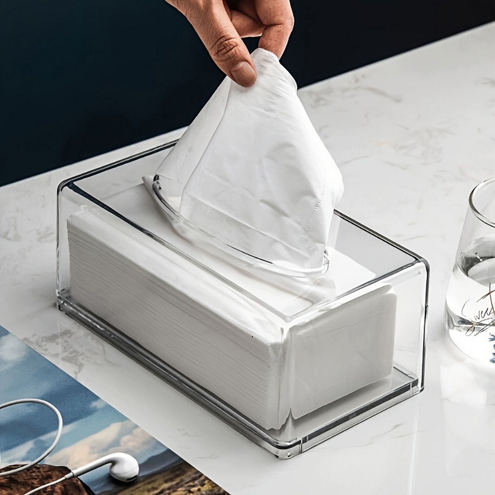 Home Bathroom Towel Dispenser - Home-Office Taschentuchbox-Spender Organizer Platzsparender Papierhandtuchhalter für