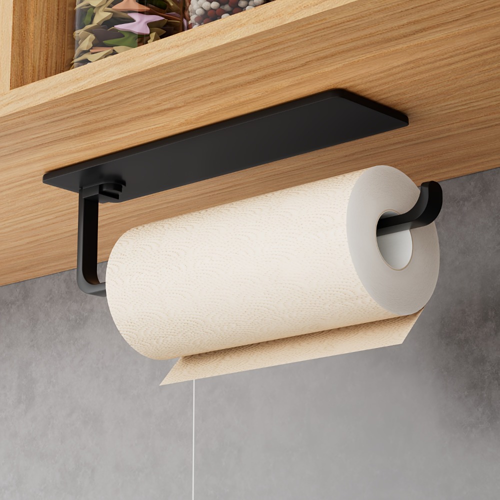 Home Bathroom Towel Dispenser - 1 Stück Küchentuchhalter – hängender Papierhandtuchspender,