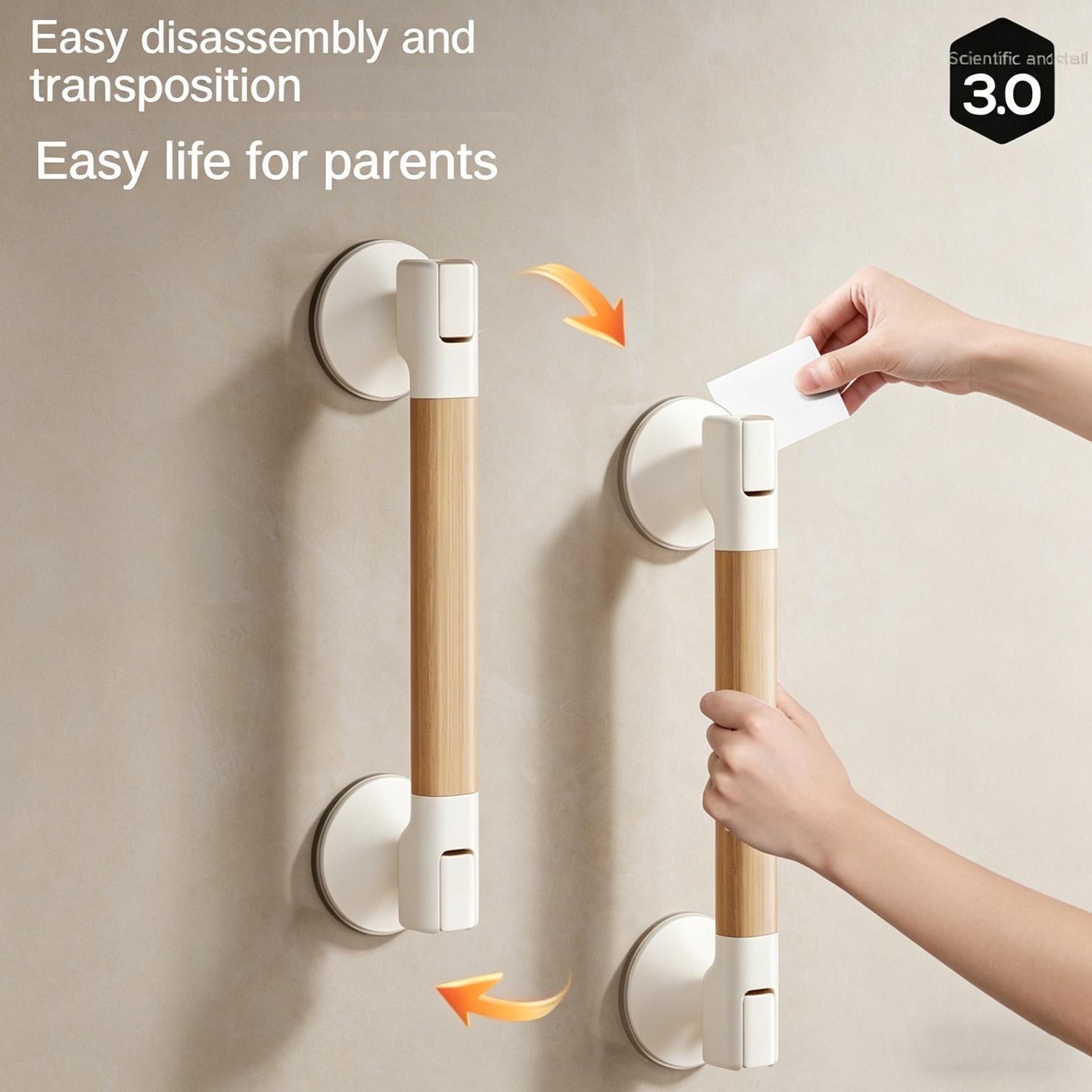 Home Bathroom Grab Bar - Duschgriff mit Saugnapf, Badegriff, Sturzschutz, Sicherheitsgriff,