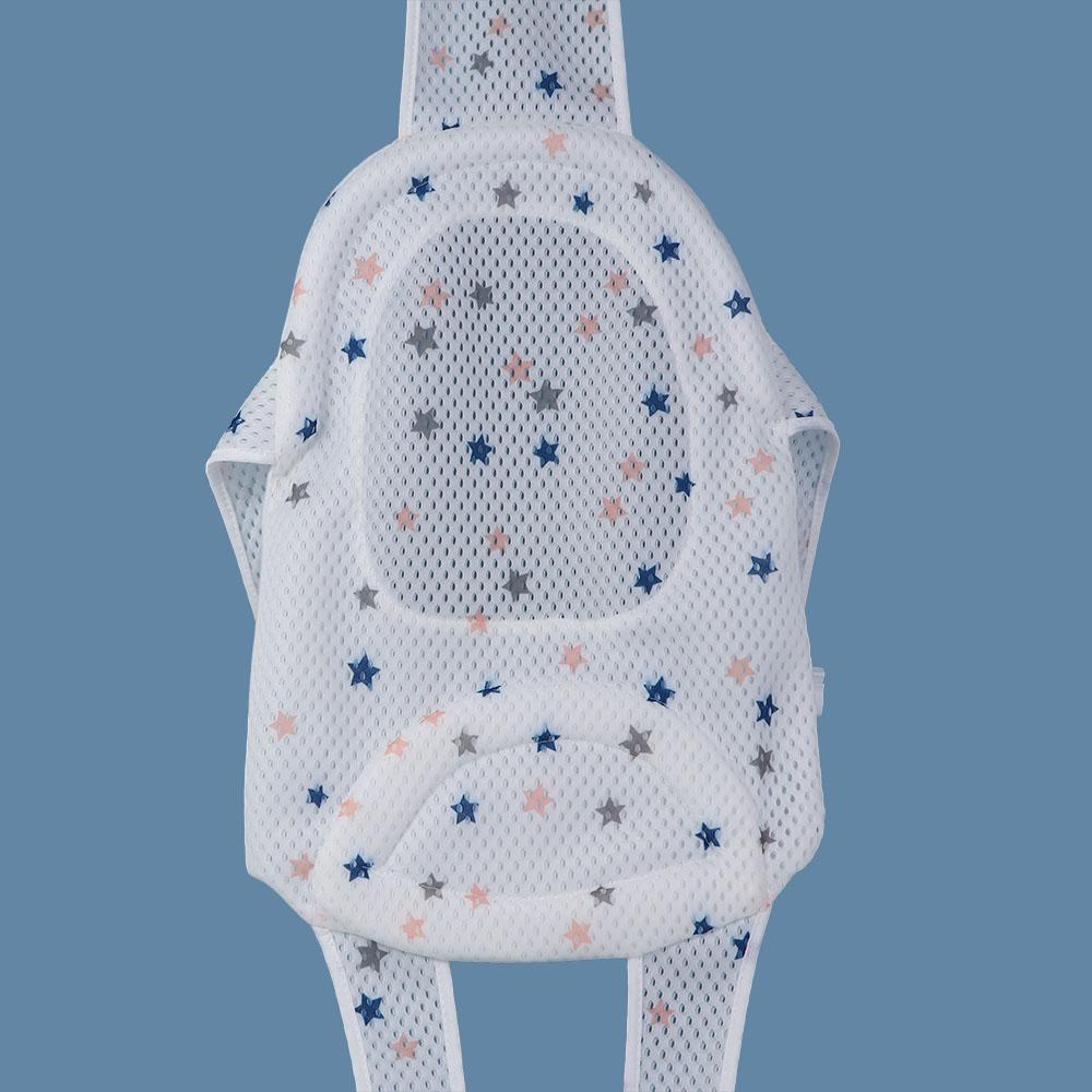 Non Slip Bath Mat - Faltbares Netzkissen, rutschfester Badewannensitz, kreuzförmige Badematte,