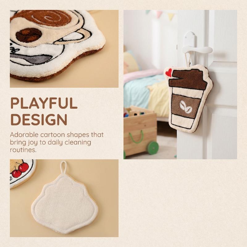 Home Bathroom Design - Schnell Trocknende Saugfähige Kaffee-Hängetücher Weiche Handtücher