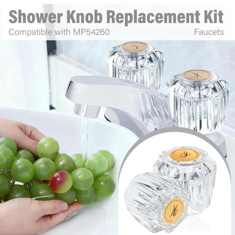 Home Hardware Bathroom Sinks - Schnellinstallations-Badewannen-Wasserhahngriffe, Badezimmer-Hardware-Upgrade-Set mit Vorgewindeschrauben für die