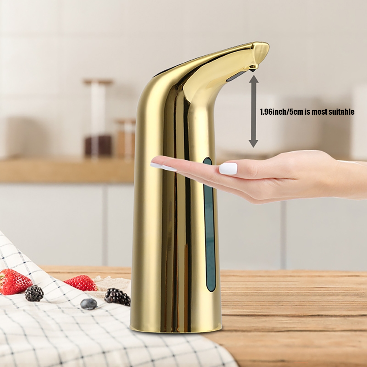 Home Needs Bathroom Cleaning - Großer Kapazitätsbereich 13,53 Unzen (400ml) Infrarot-Sensor