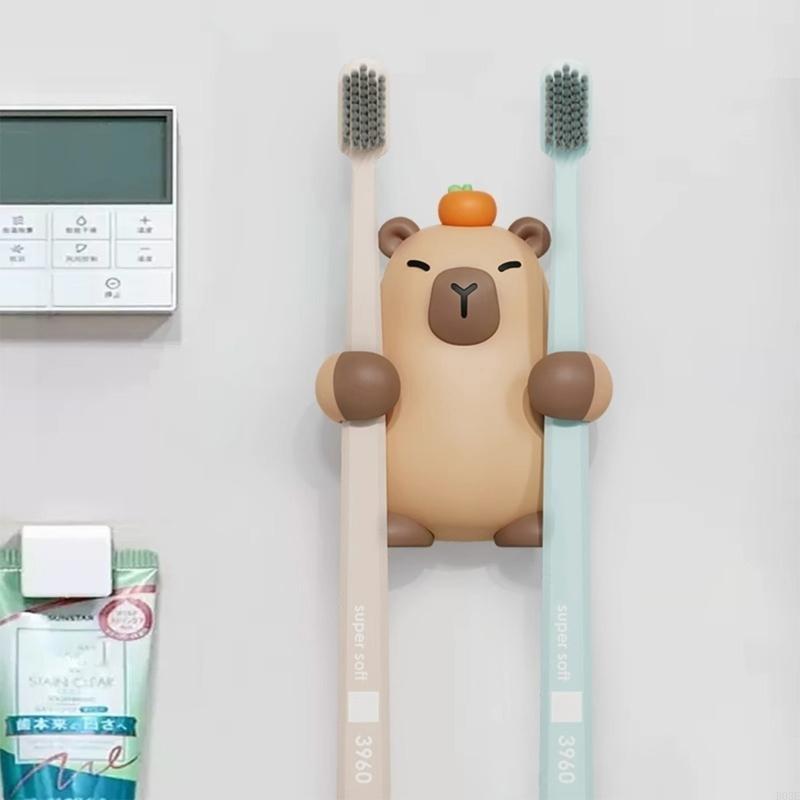 Home Essentials Bathroom Rack - Familienbadezimmer Essential Cartoon Zahnbürstenständer mit Capybara-Form