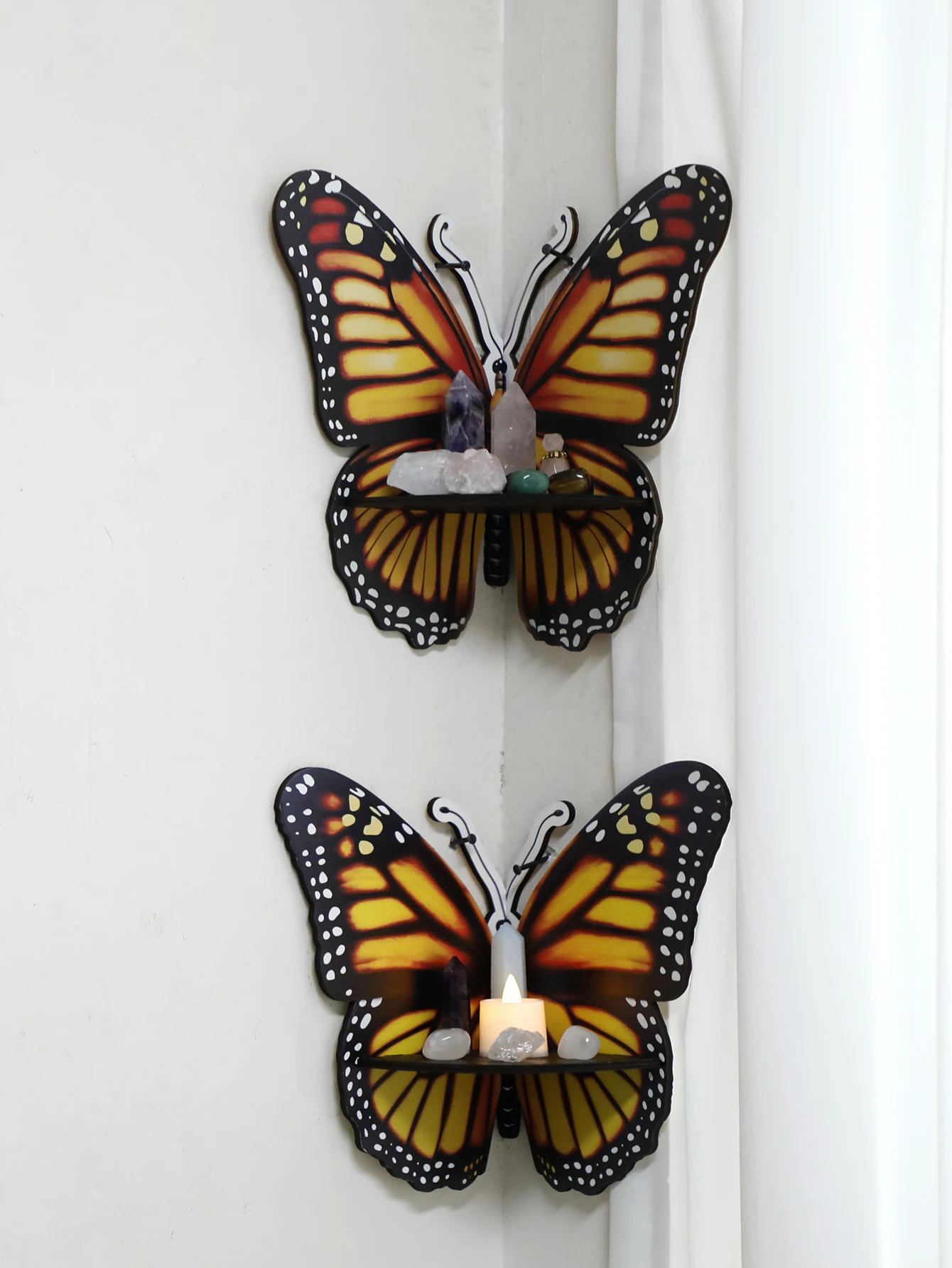 Drei Farbe Schmetterling Krist – Home Essentials Bathroom Rack Bewertung und Preis