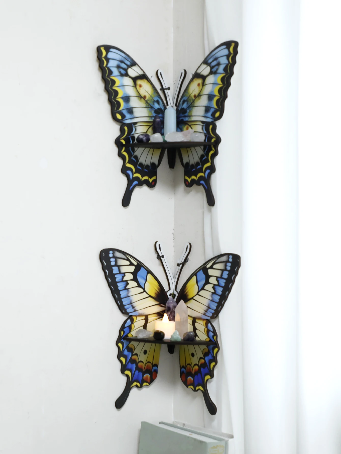 Drei Farbe Schmetterling Krist – Home Essentials Bathroom Rack Bewertung und Preis