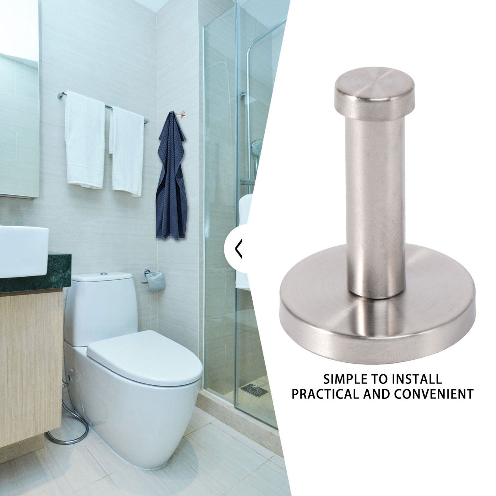 6 Stück Metallhaken aus Edelst – Home Bathroom Design Bewertung und Preis