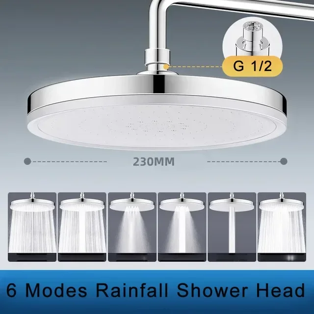 Neuer Duschkopf mit 6 Modi, gr – Home Bathroom Taps Bewertung und Preis