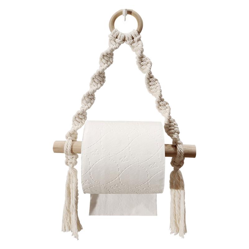 Hand gewebte hölzerne Toilette – Home Bathroom Towel Dispenser Bewertung und Preis