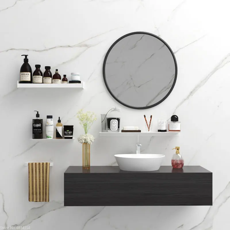 Kleines Regal ohne Bohren, Sha – Tiny Home Bathroom Kitchen Bewertung und Preis