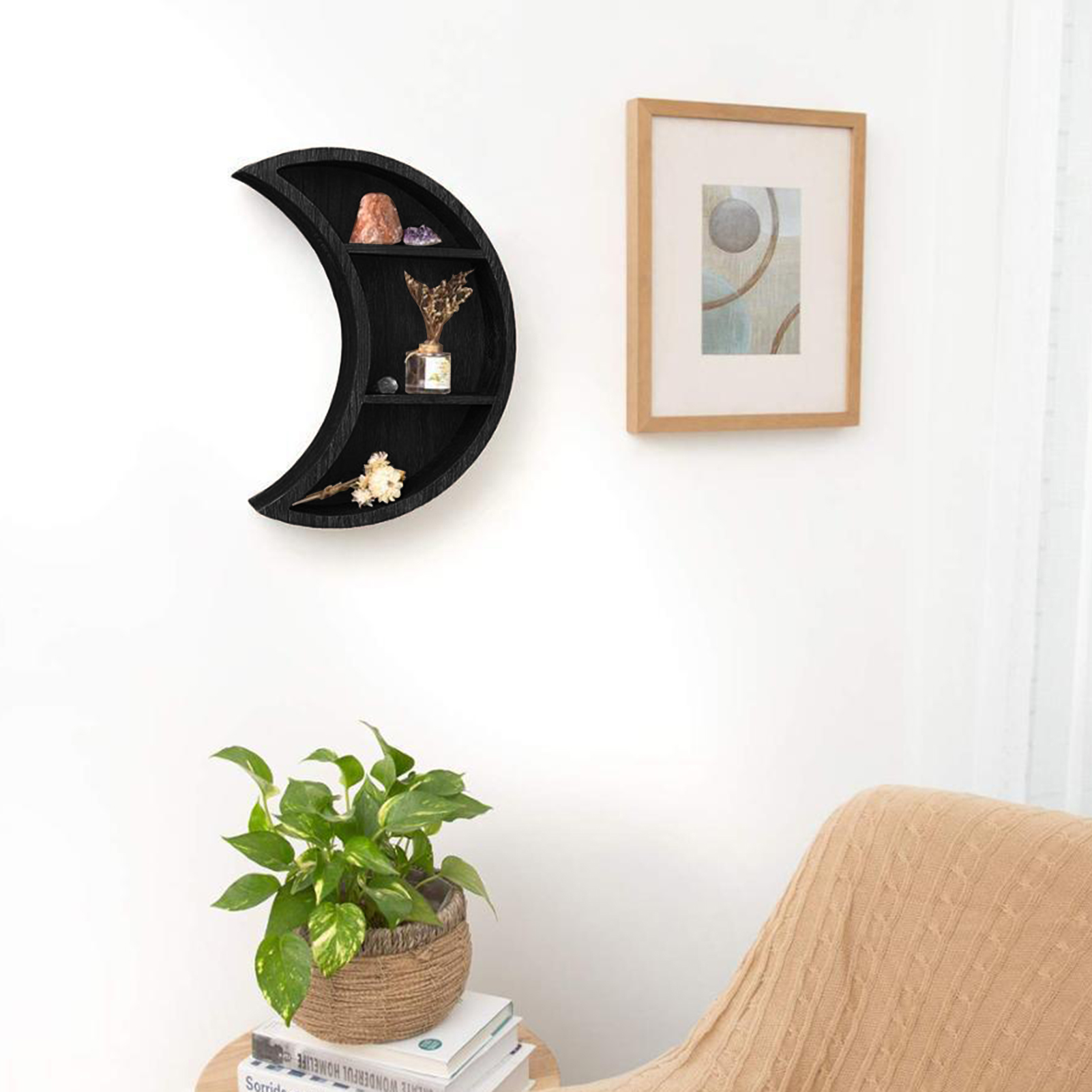 Holz Mond Regale Böhmischen Mo – Home Essentials Bathroom Rack Bewertung und Preis