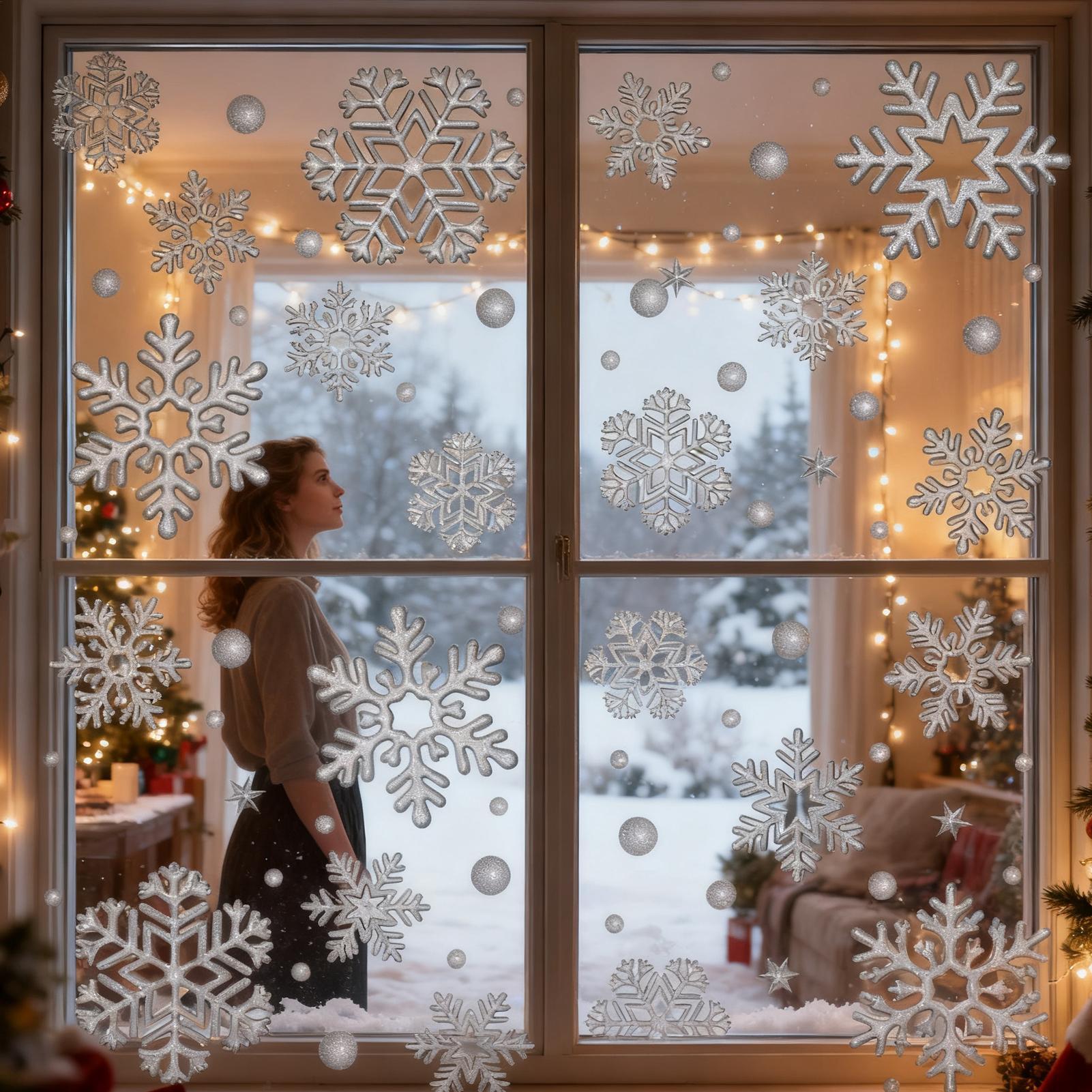 Feiertags-Fensteraufkleber, st – Home Bathroom Glass Bewertung und Preis