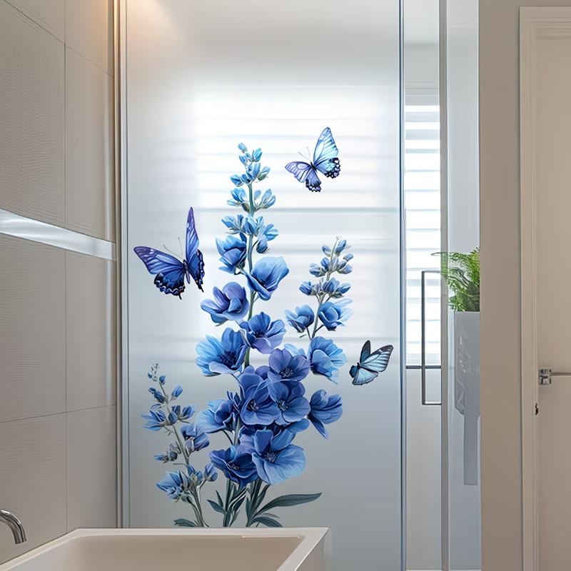 Abnehmbare Rosen-Glasaufkleber – Home Bathroom Glass Bewertung und Preis