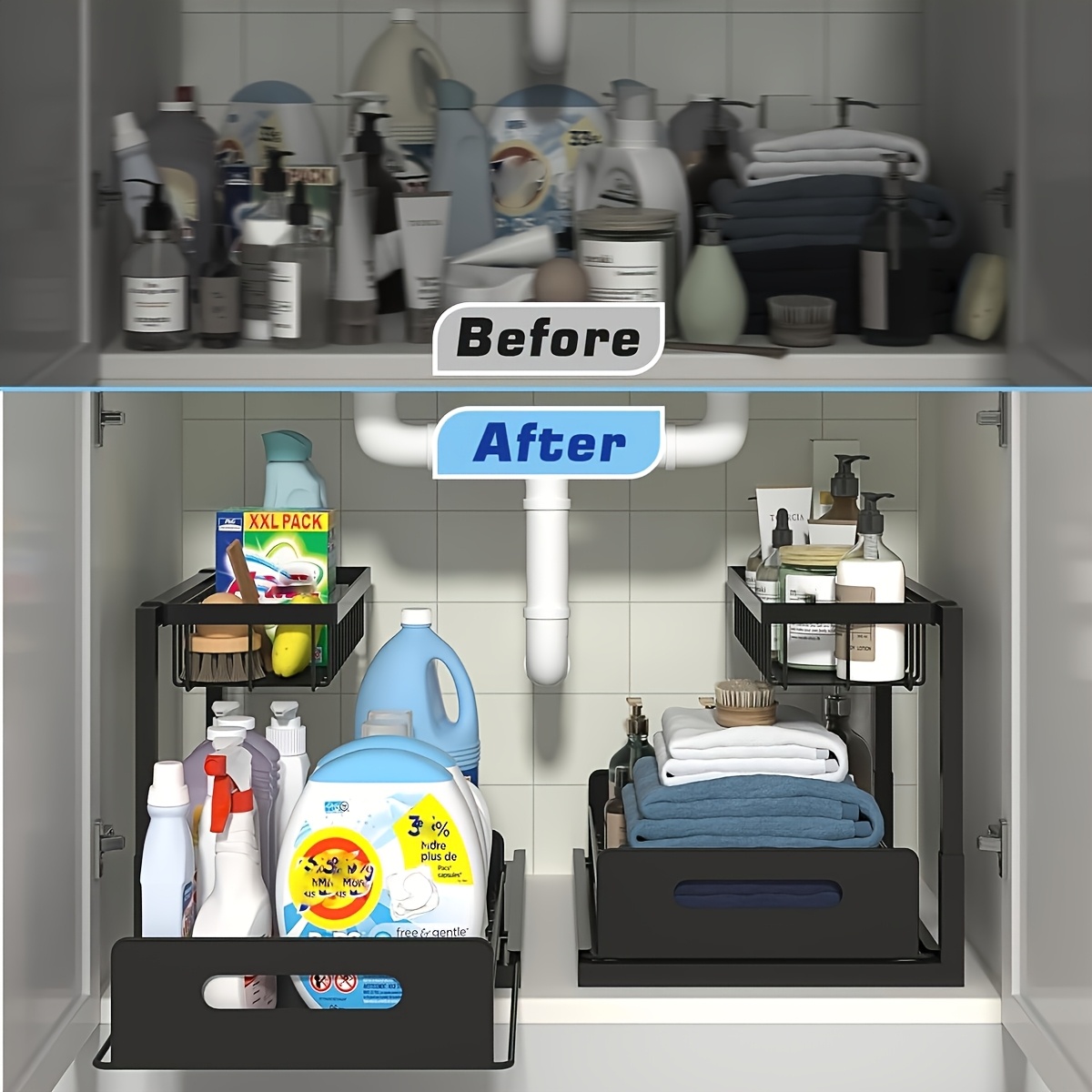 Küchenregal-Set unter der Spül – Home Essentials Bathroom Rack Bewertung und Preis