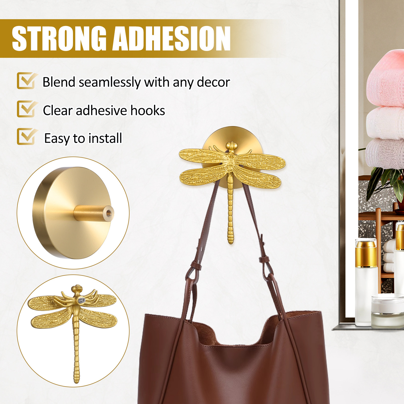 Wandmontierter Kleiderhaken, k – Home Bathroom Design Bewertung und Preis