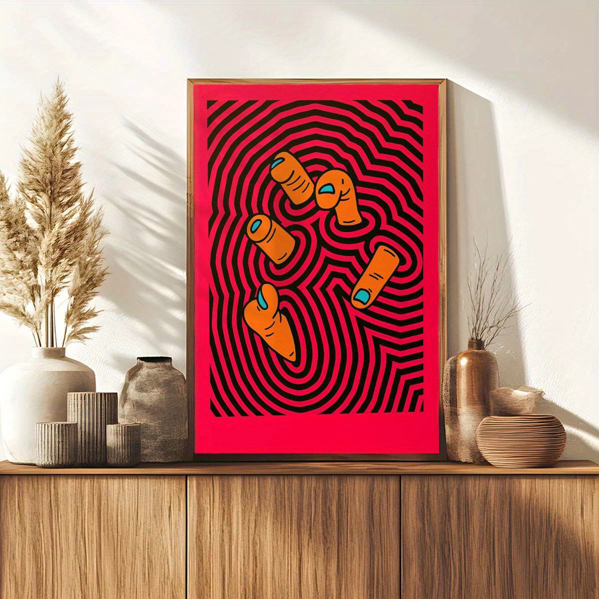 Moderne abstrakte Fingerkunst- – Home Bathroom Design Bewertung und Preis