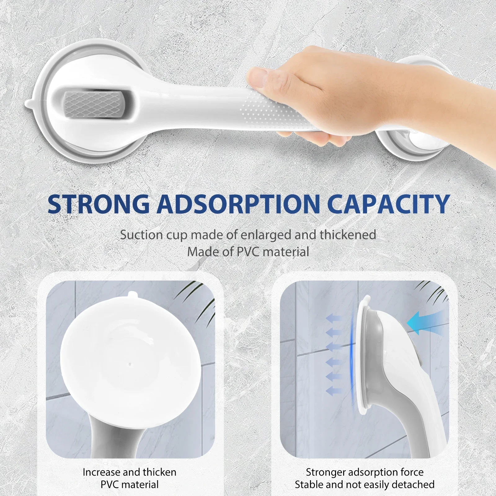 2Pcs Dusche Haltegriff Rutschf – Home Bathroom Grab Bar Bewertung und Preis