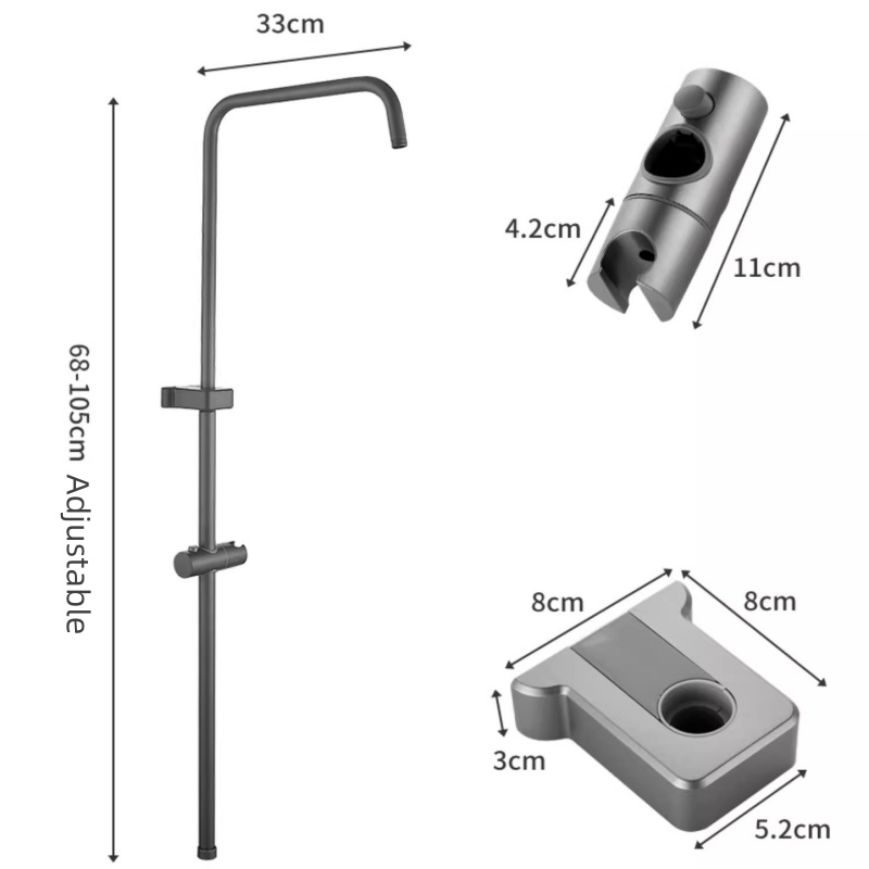 Edelstahl Dusche Adapter Rohr  – Home Bathroom Taps Bewertung und Preis