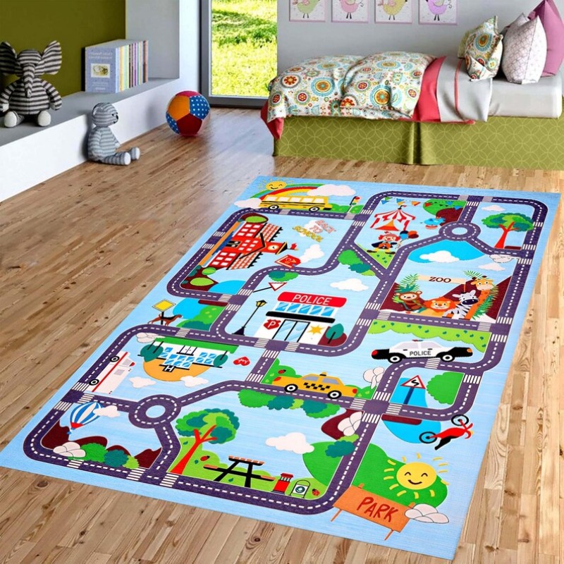Cartoon-Stadtstraßen-Verkehrsk – Home Bathroom Layout Bewertung und Preis