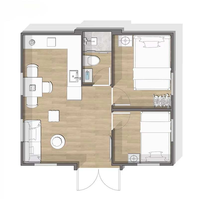 Luxuriöses Erweiterbares Conta – Tiny Home Bathroom Kitchen Bewertung und Preis
