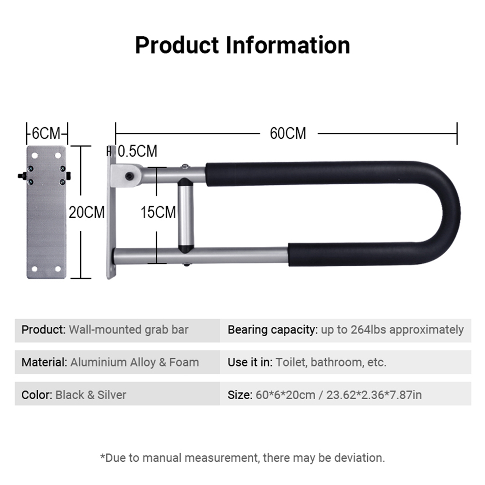 Handlauf für Toilette, Anti-Fa – Home Bathroom Grab Bar Bewertung und Preis